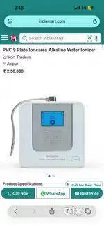 PVC 9 Plate loncares Alkaline Water lonizer