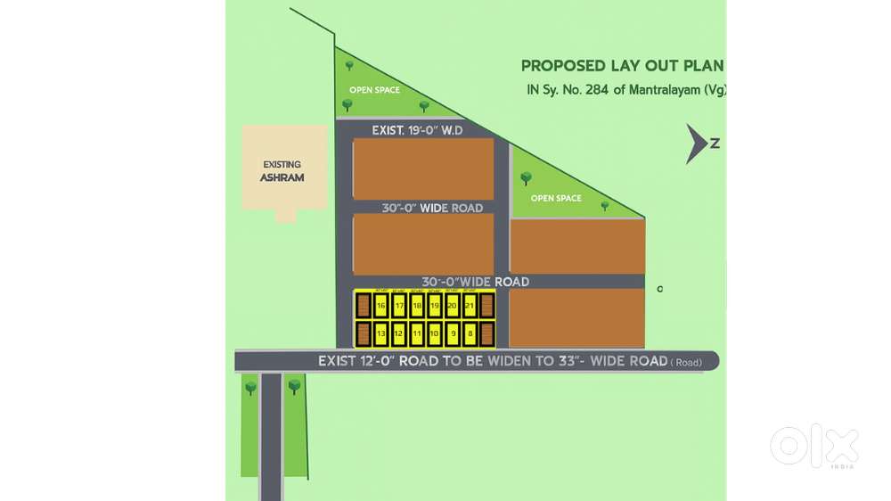 1 Chance to Own Land at Mantralayam abode of Raghavendra Swamy