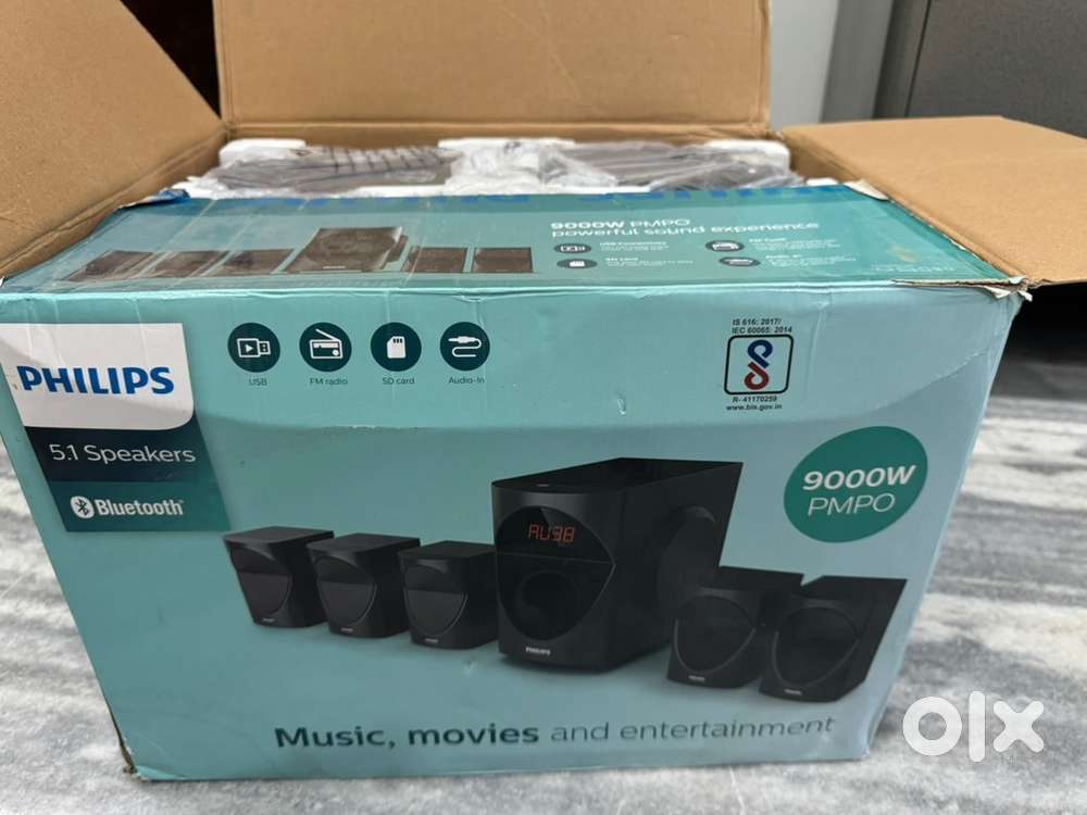 Phillips 5.1 home theatre 90w bluetooth speakers
