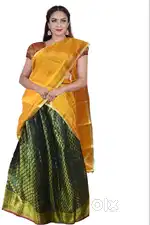 TRENDY TRADITIONAL LENGHA DAVANI /LANGA BLOUSE VONI SET  FOR  TEEN GIR
