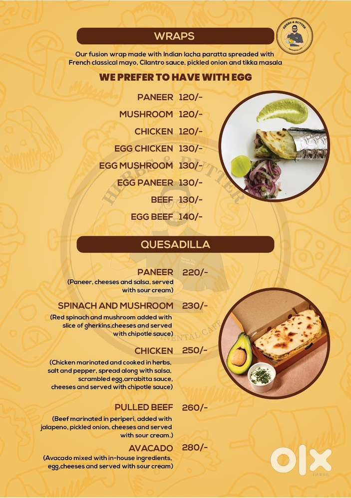 Continental chef with salary between 18000 to 21000