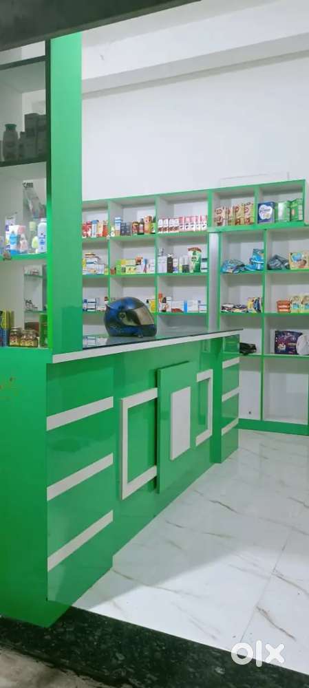 Racks and counter Desk on sell