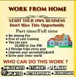 Wonderful work from home opportunity