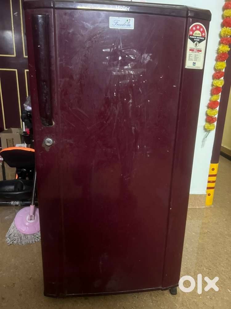 Haier Single Door Refrigerator – 195 L (Burgundy Red) – For Sale