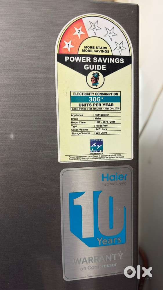 Haier Double door refrigerator