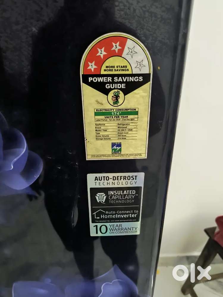 Whirlpool Refrigerator-3star rating