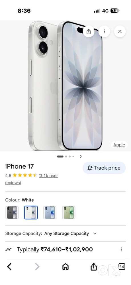 Iphone 17 white color