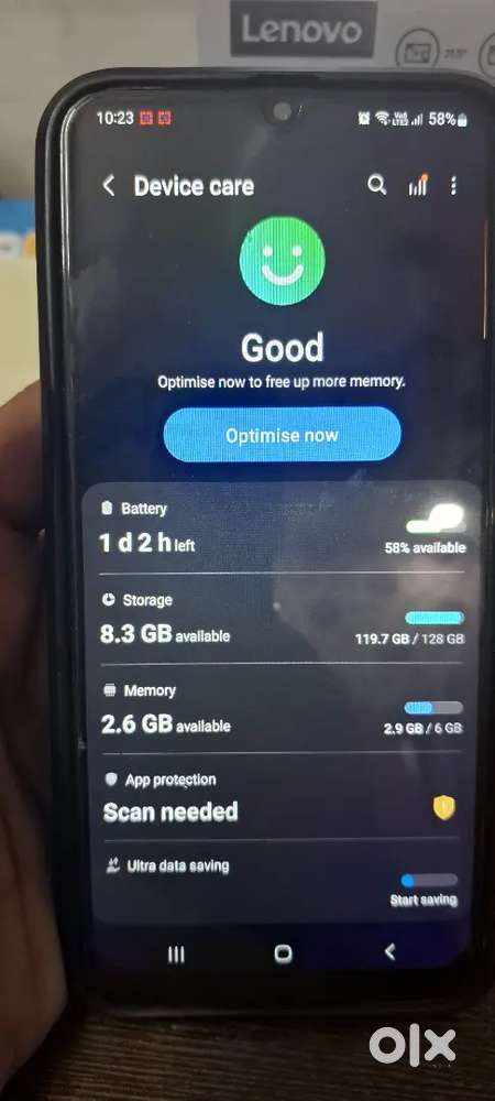 Samasung phone M31with duplicate display 6 gb ram 128 gb storage