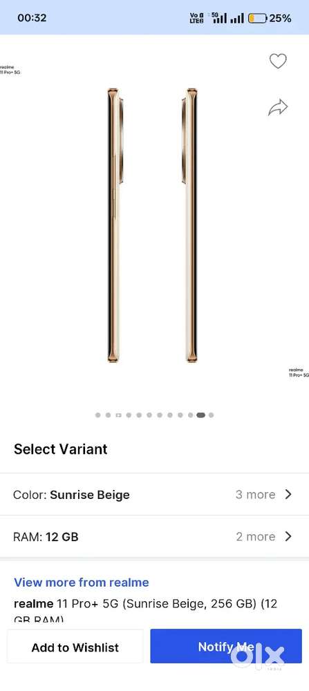 Realme 11 pro plus 5g 12 256gb