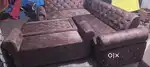 Corner Sofa Set | Table | Suede Fabric
