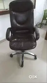 Office chair, computer table, rack