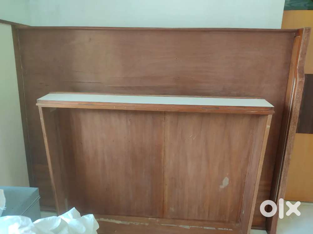 Double bed pure sag wood with drauwer