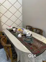 Sofa set, centre table, dressing, and 6 seater dining table on sale