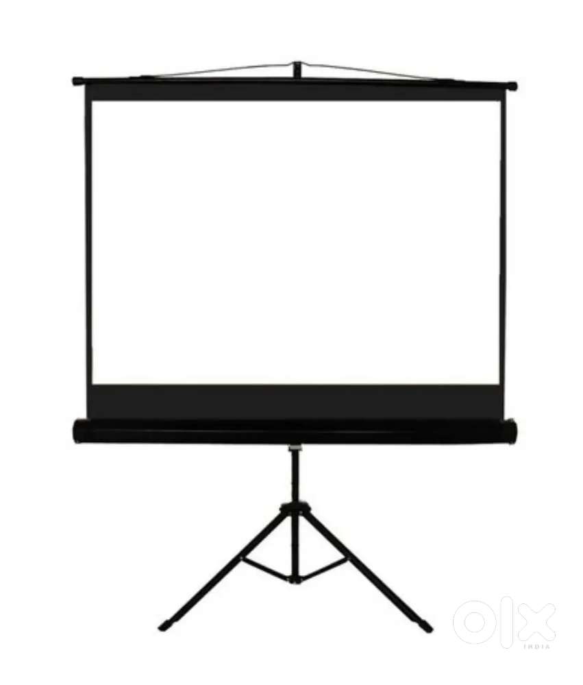 Projector screen with stand 6x8 4k Clarity