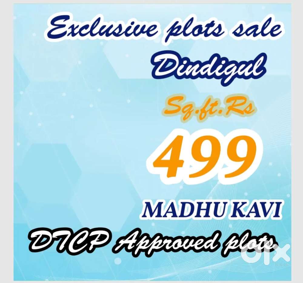 Good investment DTCP RERA APPROVAL PLOTS sale @ Dindigul