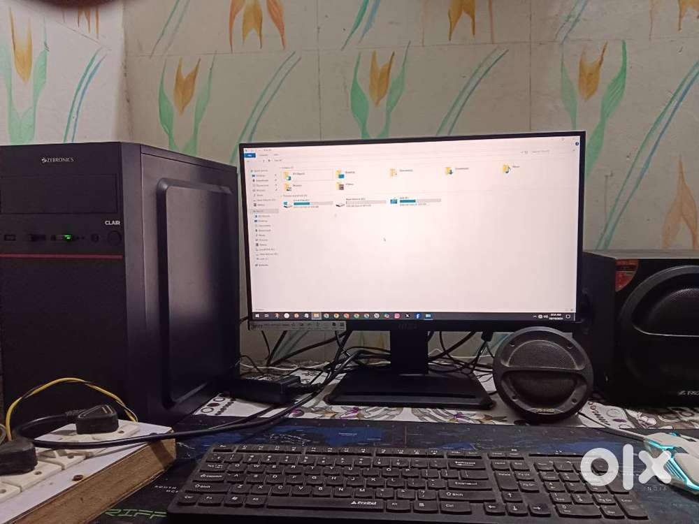 Full computer with in warrenty full hd msi led tv