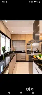 Modular kitchen cabinet work