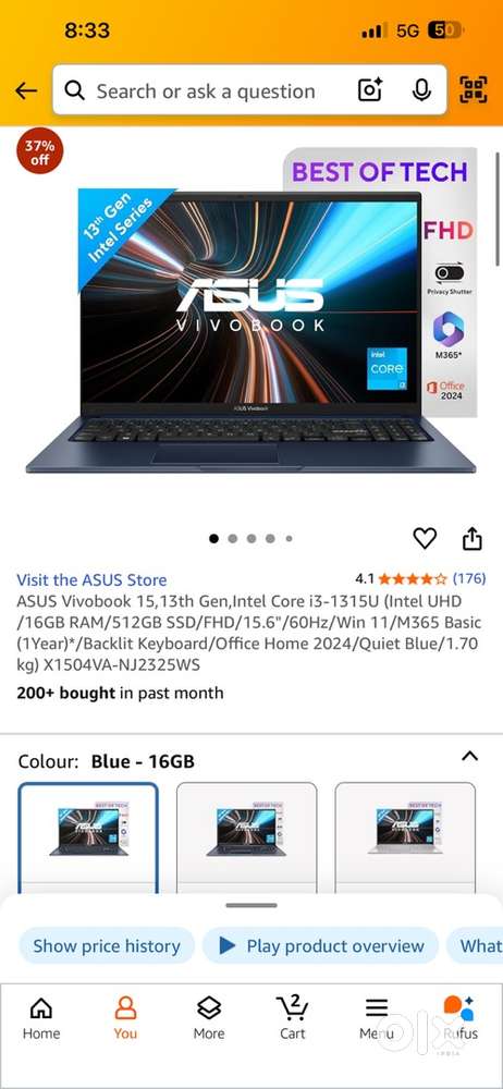 Asus vivobook 15 ,13th Gen,Intel Core i3-1315U