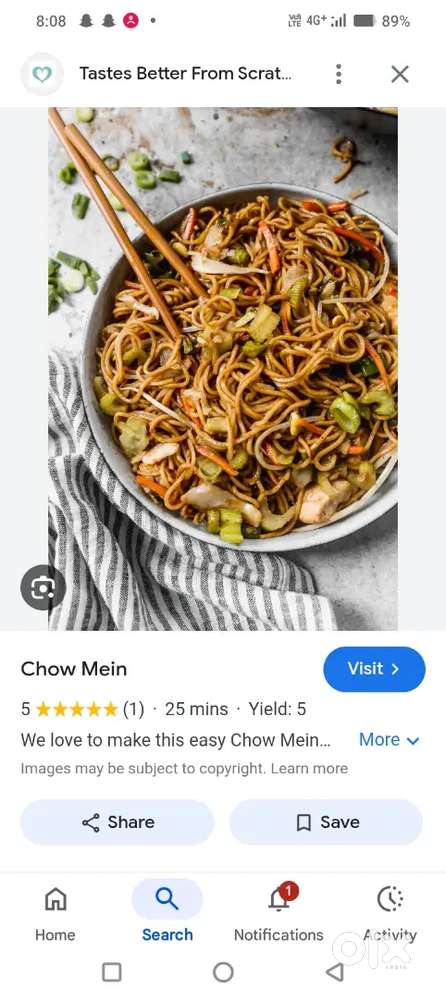 Chaenis food kA kaam hai
