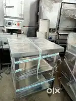 Commercial restaurant kitchen equipments used working tables rack