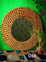 DIY mirror with snail shells .(Hand made)