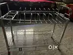 Stainless steel 2rack stand for kitchen