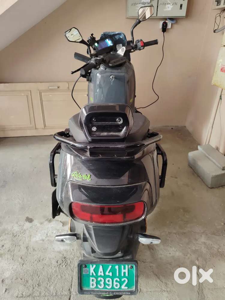 River EV Scooter with accessories 3 months old scooter