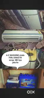 Ac window washing machine inverter Sbhi electronic Scrap liya jada he