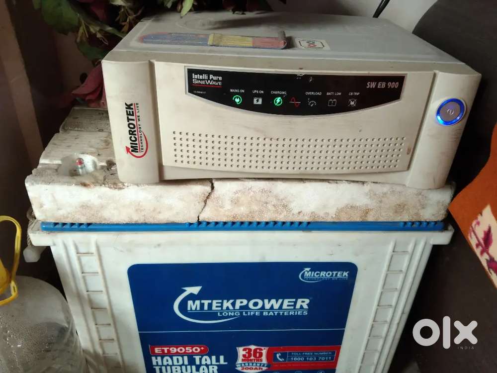 Microtek inverter and battery
