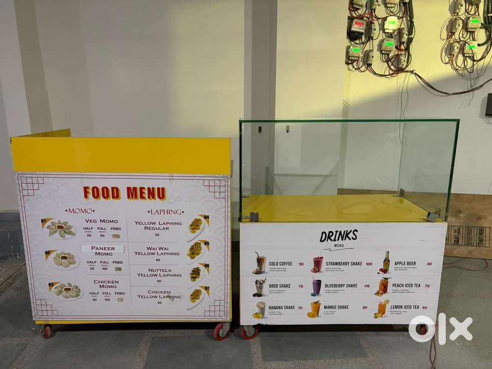 Momo and Laphing counter custom made