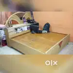 King size wooden bed for sale