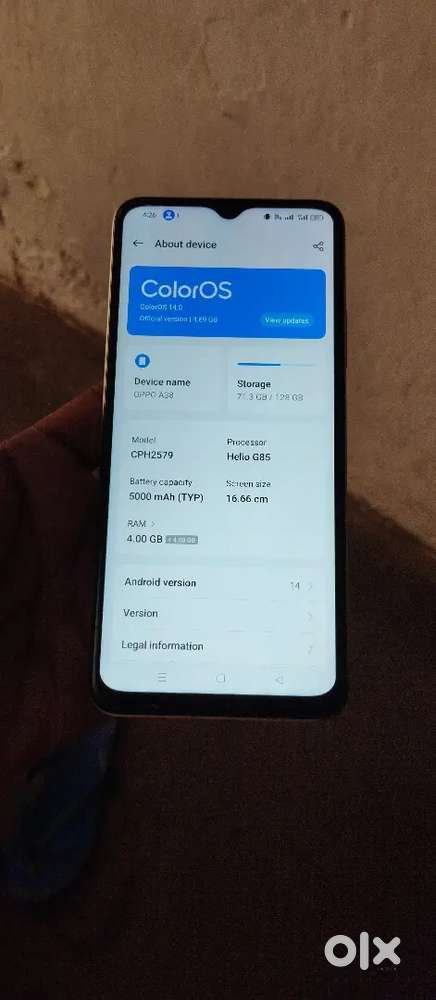 Oppo A38 4/128gb 4G smartphone