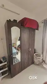 1 single, 1 double wardrobe with lock