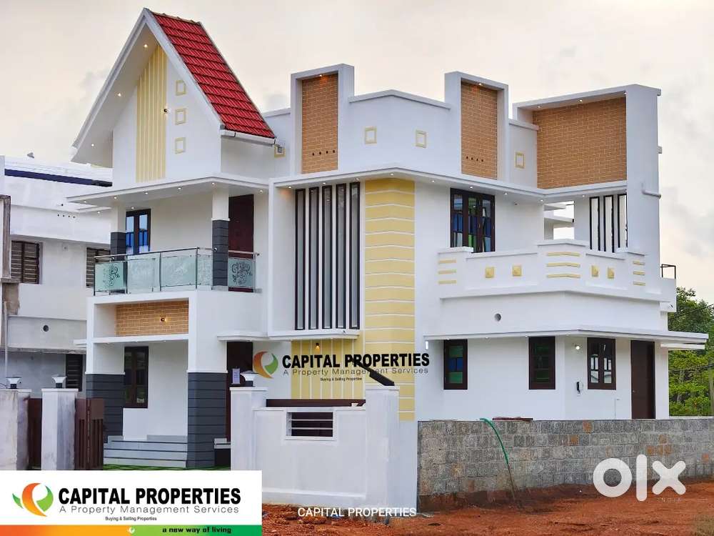 5 Cent ൽ (മുളന്തുരുത്തി - തുപ്പംപ്പടി Jn)-(4 BHK )- പുതിയ വീട് - 70 Lc