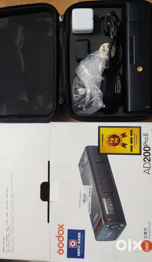 FLASH LIGHT GODOX AD-200 PRO II, TRIGGER GODOX X3-S,JENIE SOFTBOX BX85