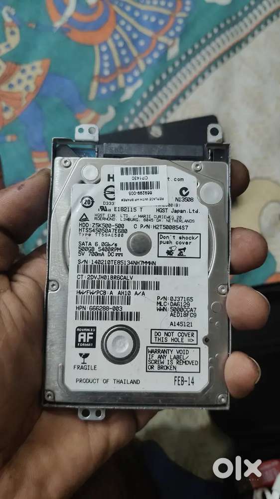 Hard disk 500gb band new.