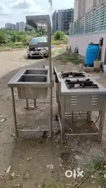 SS Double Gas Burner SS Double Sink SS Gas three Burners Selling