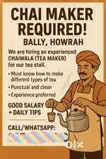 A chai momo maker required in bally howrah