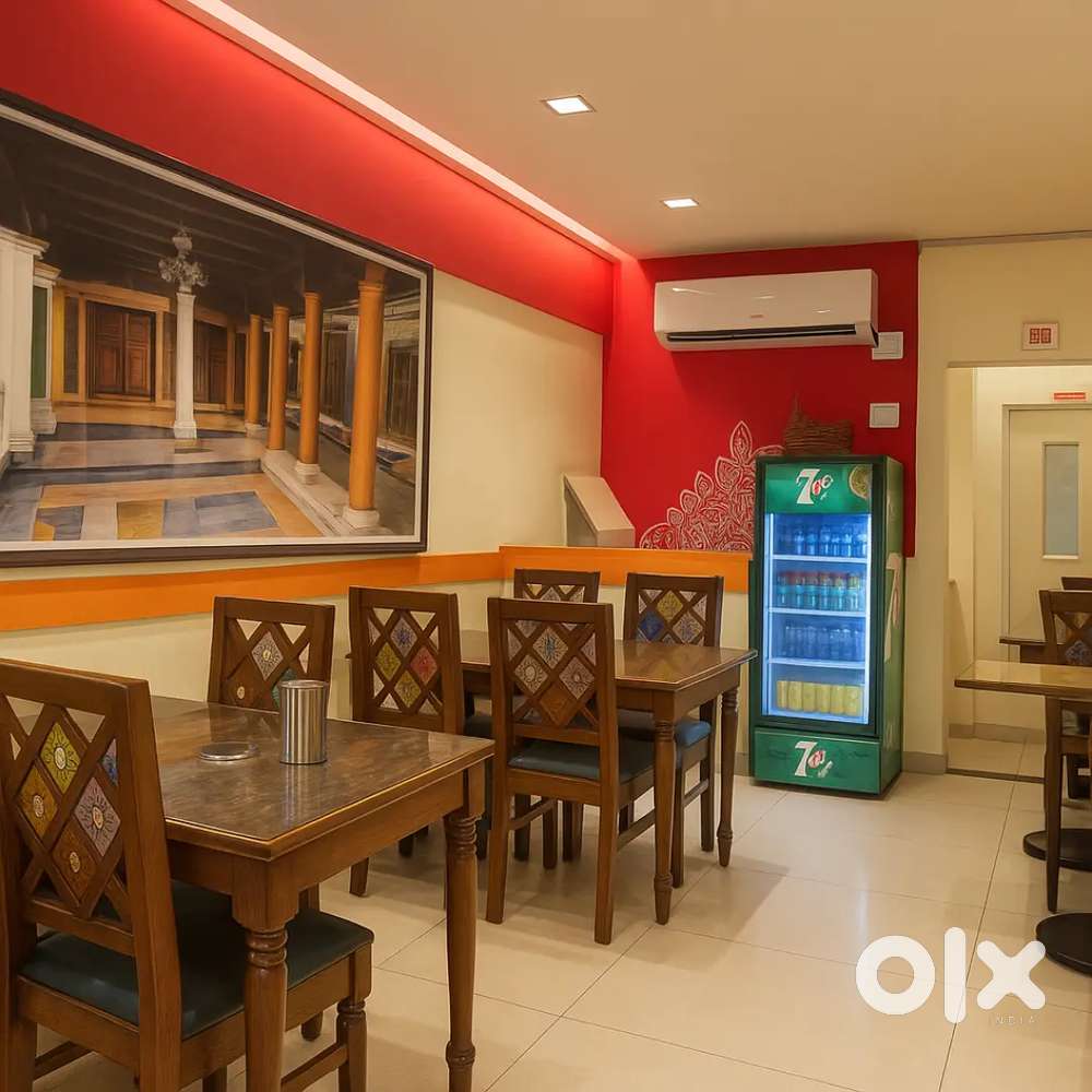 Ground Floor  Road Facing Full furnished Restaurant for Sale