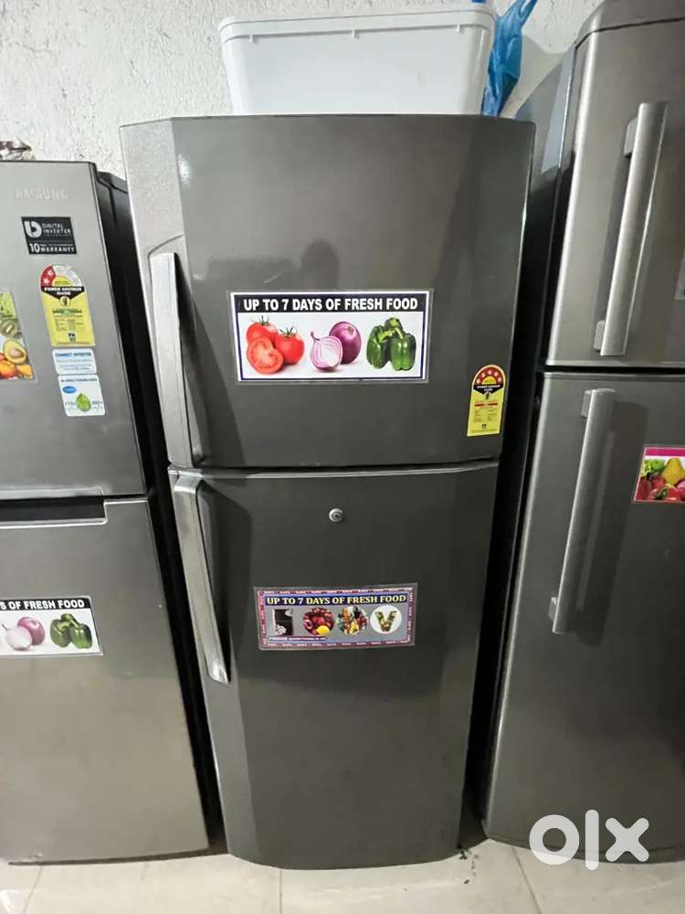Double door fridge with warranty good condition
