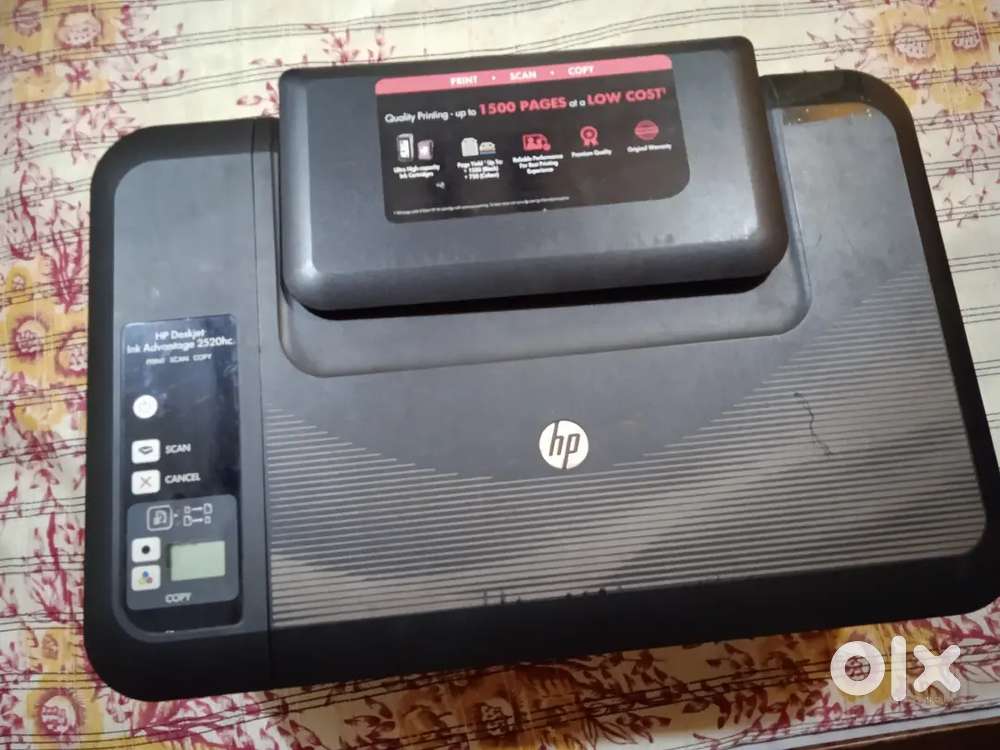 HP DESKJET INK Advantage 2520hc print scan copy. Only on off. Not prnt