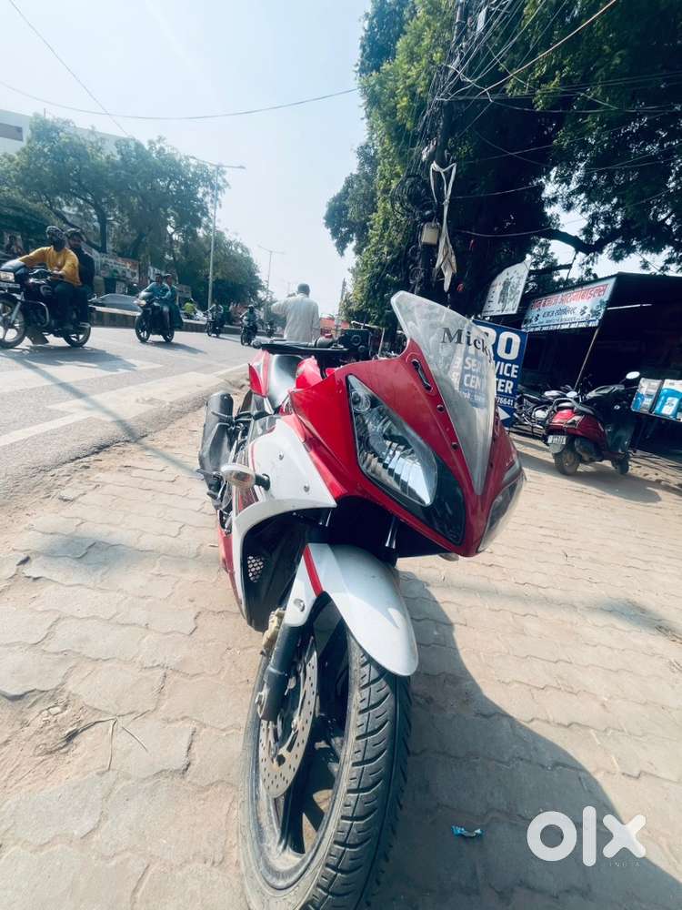 R15 bike red and black colour