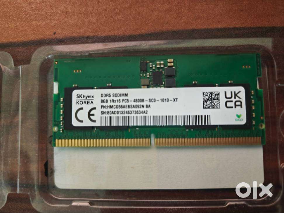 8GB DDR5 4800MHz SODIMM Laptop RAM  Barely Used  NO BARGAINING