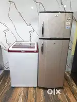 *4*Videocon flower model refrigerator & whirlpool washing machine*4*