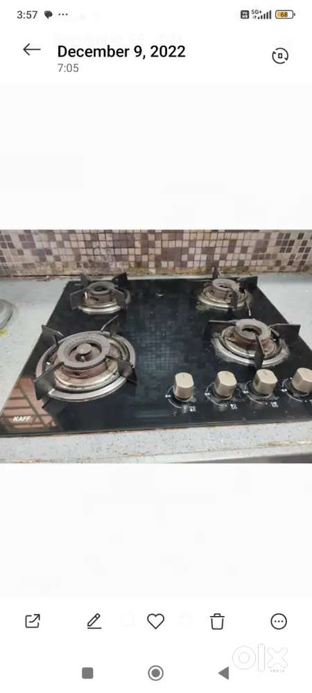 Good condition kaff company and prestige with 4 burners