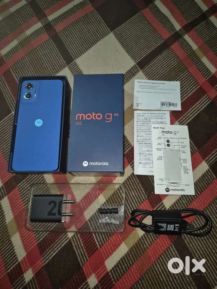 Motorola g 45 5g brand new just 15 days used 1 year warranty