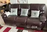 Branded LEATHER SOFA SET 3+2+1 Seaters RECLINERS & Centre Tables.