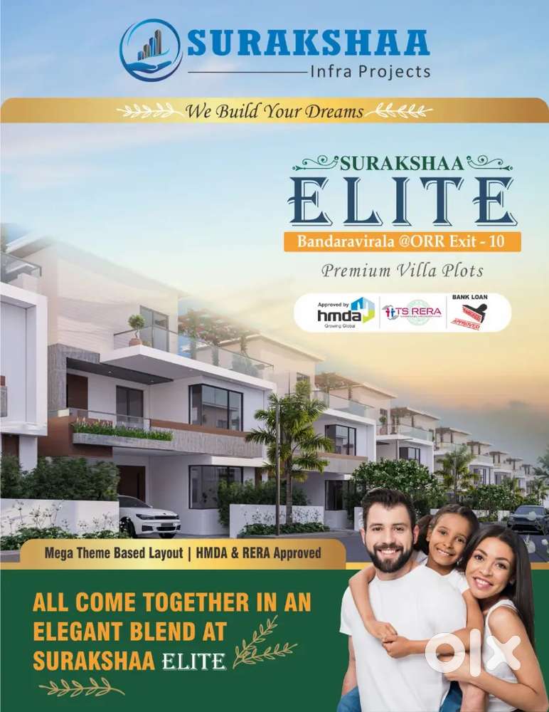 HMDA APPROVED WITH RERA PROJECT @ BANDARAVIRALA