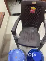 New plastic chair , Dustin and water jar