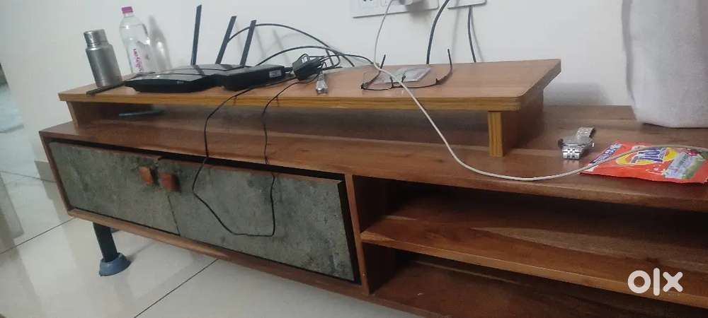 TV front Table with shelf